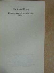 Heinrich Wilhelm von Gerstenberg - Sturm und Drang I. (töredék) [antikvár]