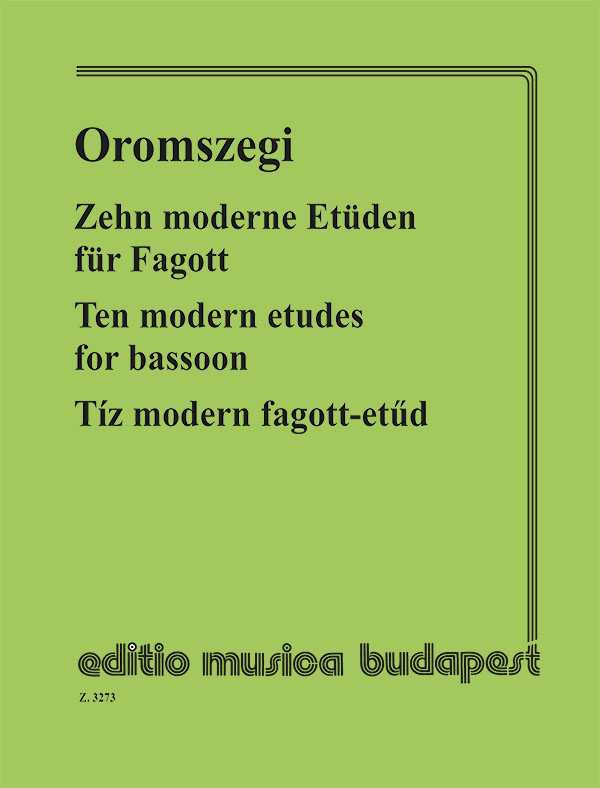 Oromszegi Ottó - TÍZ MODERN FAGOTT-ETŰD