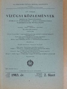 Bardóczy Lajos - Vízügyi Közlemények 1983/2. [antikvár]