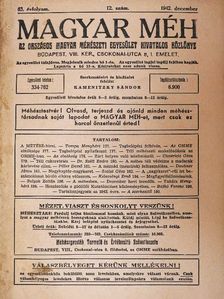 Piller Dezső - Magyar Méh 1942. december [antikvár]