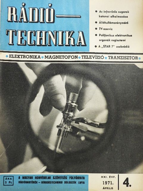 Hetényi László - Rádiótechnika 1971. április [antikvár]