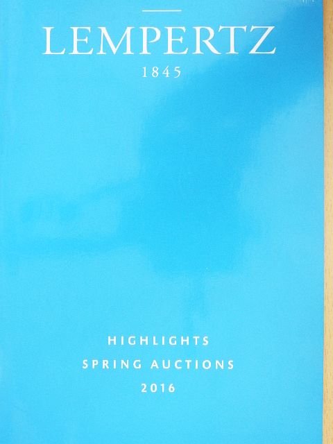 Lempertz 1845 - Highlights - Spring Auctions 2016 [antikvár]