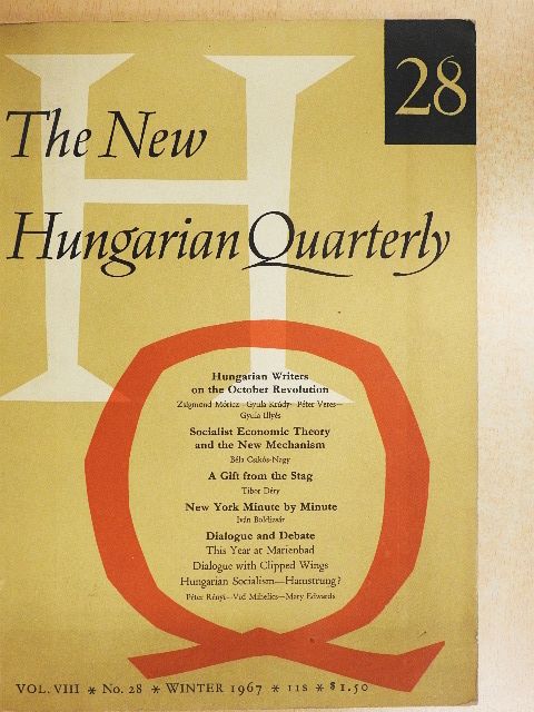 Gyula Krúdy - The New Hungarian Quarterly Winter 1967 [antikvár]