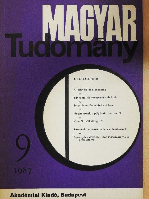 Benkő Loránd - Magyar Tudomány 1987. szeptember [antikvár]