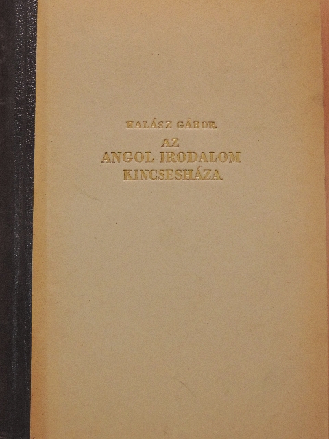 Ábrányi Emil - Az angol irodalom kincsesháza [antikvár]