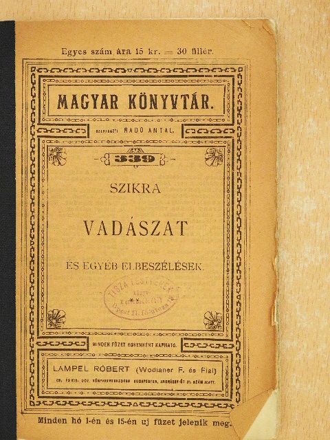 Szikra - Vadászat és egyéb elbeszélések [antikvár]