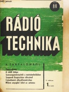Horváth István - Rádió Technika 1940. január-december [antikvár]