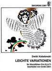 KABALEWSKI - LEICHTE VARIATIONEN FÜR BLOCKFLÖTEN-TRIO (S,A,T) BEARBEITET VON G.ZAHN