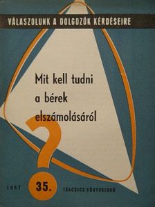 Dr. Molnár József - Mit kell tudni a bérek elszámolásáról? [antikvár]