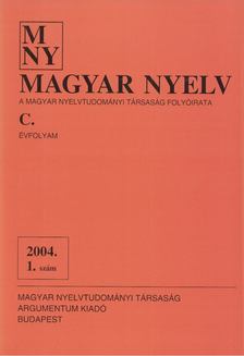 Magyar nyelv 2004/1. [antikvár]