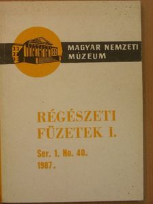 Régészeti füzetek I. 1986/40. [antikvár]