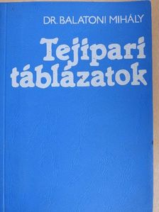 Dr. Balatoni Mihály - Tejipari táblázatok [antikvár]