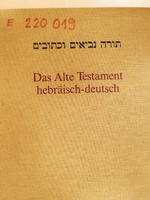 Das Alte Testament hebräisch-deutsch [antikvár]