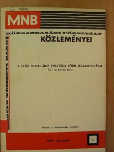 Dr. Horváth Róbert - MNB Közgazdasági Főosztály közleményei 4. [antikvár]