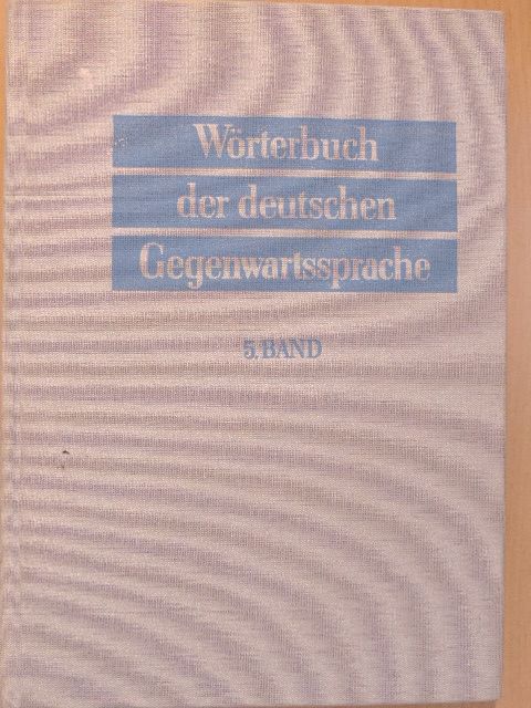 G. Ginschel - Wörterbuch der deutschen Gegenwartssprache 5. [antikvár]