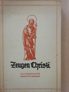Dr. Baptist Schneyer - Zeugen Christi [antikvár]