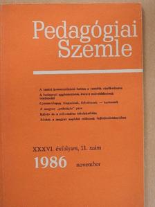 Bajkó Mátyás - Pedagógiai Szemle 1986. november [antikvár]