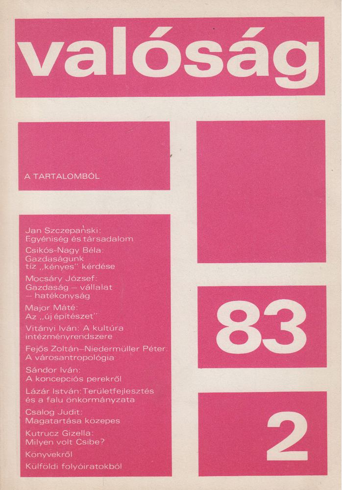 Kőrösi József - Valóság 1983/2. [antikvár]
