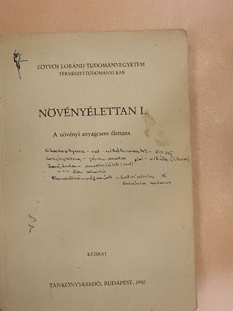 Dr. Bognár János - Növényélettan I. [antikvár]