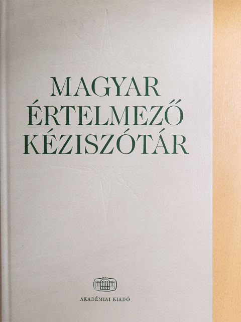 Magyar értelmező kéziszótár [antikvár]