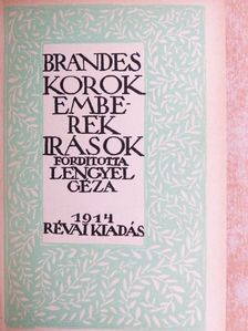 Brandes - Korok, emberek, írások [antikvár]