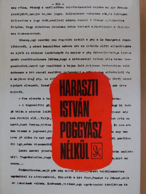 Haraszti István - Poggyász nélkül [antikvár]