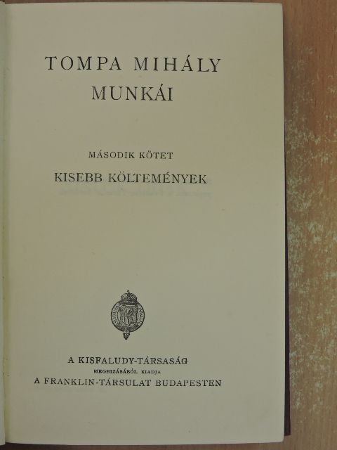 Ambrus Zoltán - Tompa Mihály munkái II. [antikvár]