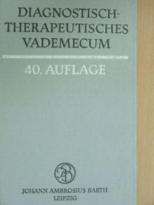 Dr. E. Holstein - Diagnostisch-therapeutisches Vademecum [antikvár]