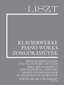 Liszt Ferenc - LISZT ÖSSZKIADÁS PÓTKÖTET 16. - SZABAD FELDOLGOZÁSOK ÉS TECHNIKAI GYAKORLATOK  - KÖTVE