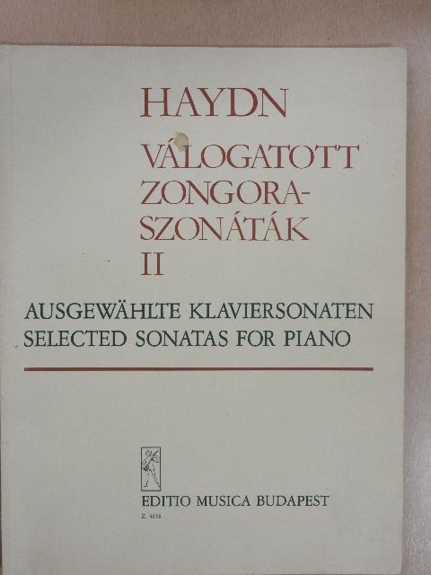 Joseph Haydn - Válogatott zongoraszonáták II. [antikvár]