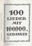 Goldschmidt, Erni - 100 Lieder mit 100000 Gedanken [antikvár]