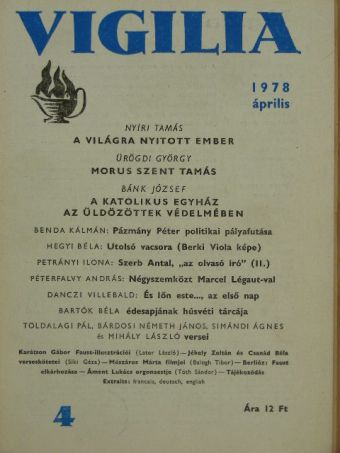 Bárdosi Németh János - Vigilia 1978. április [antikvár]