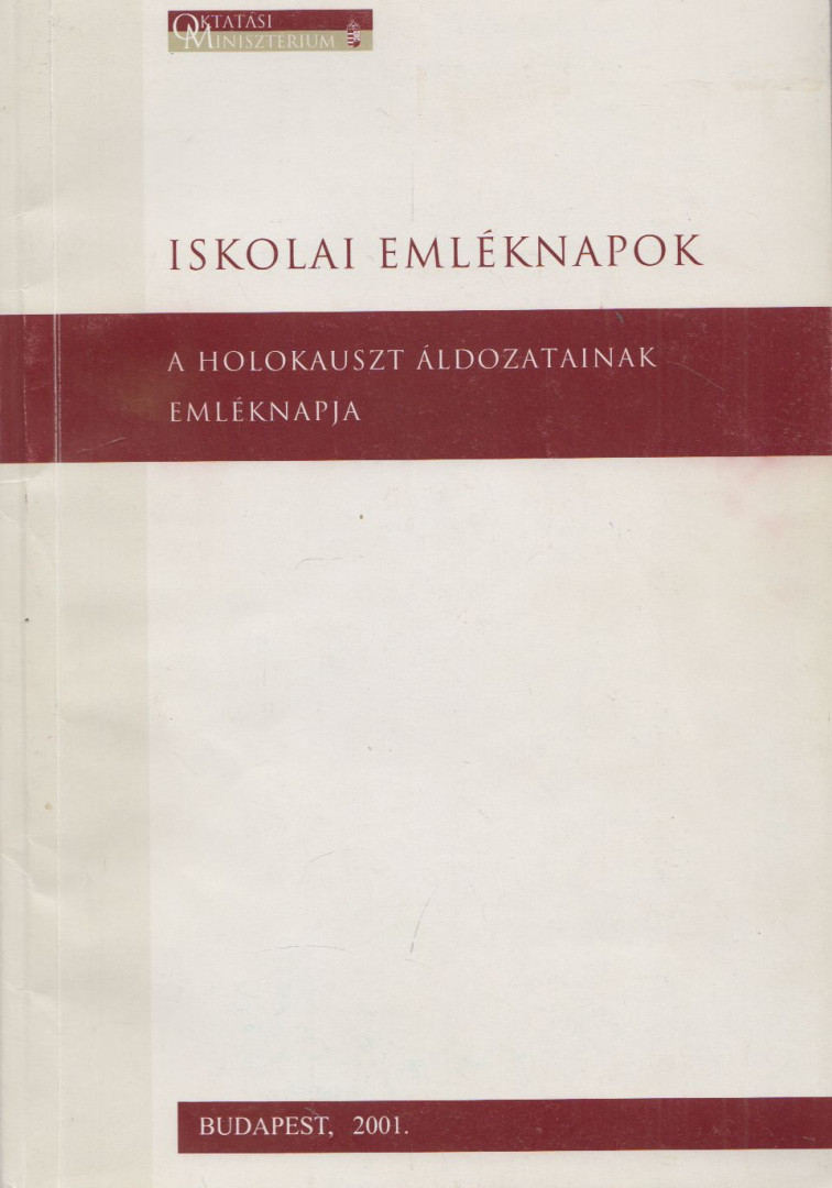 Szita Szabolcs - A holokauszt áldozatainak emléknapja [antikvár]