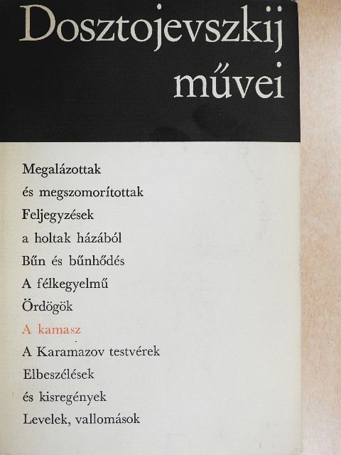 Fjodor Mihajlovics Dosztojevszkij - A kamasz [antikvár]