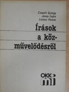 Csepeli György - Írások a közművelődésről [antikvár]