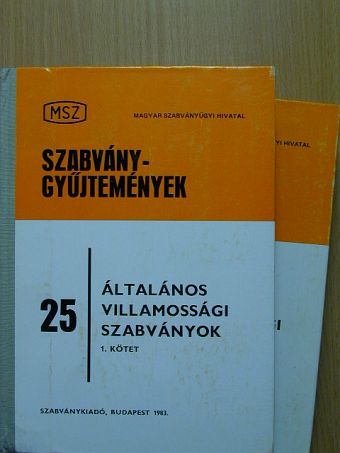 Általános villamossági szabványok I-II. [antikvár]