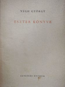 Végh György - Eszter könyve [antikvár]