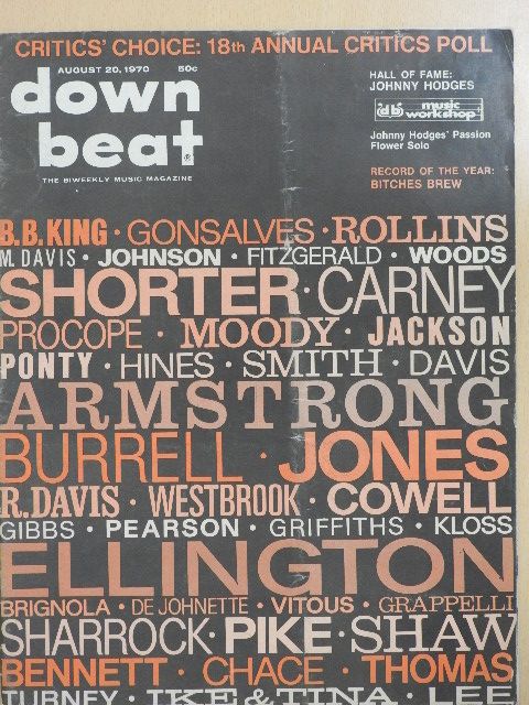 Charles Suber - DownBeat August 20, 1970 [antikvár]
