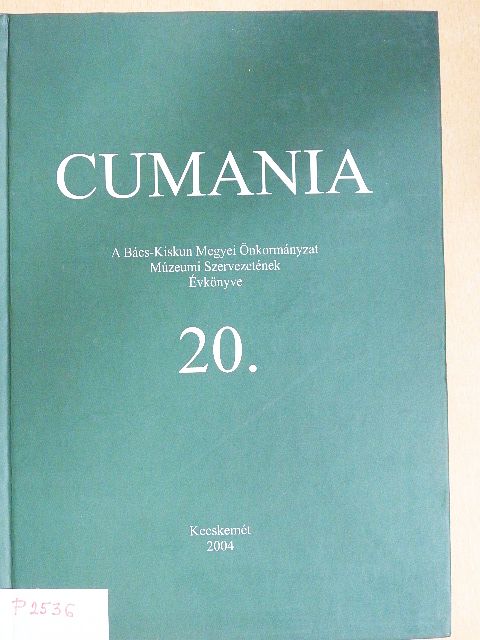 Bánkiné Molnár Erzsébet - Cumania 20. [antikvár]