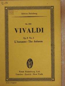 Antonio Vivaldi - Le Quattro Stagioni No. 3. - L'Autunno [antikvár]