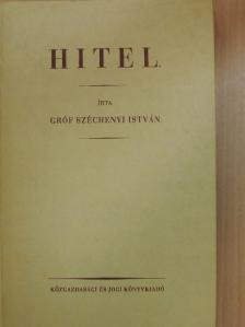 Gróf Széchenyi István - Hitel [antikvár]