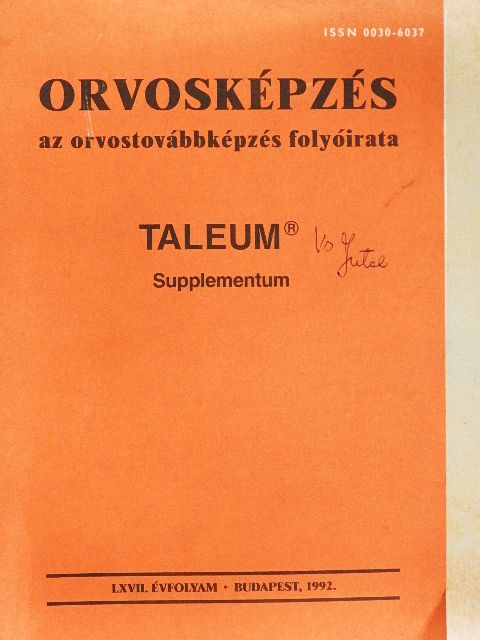 Dr. Hutás Imre - Orvosképzés 1992. Taleum Supplementum [antikvár]