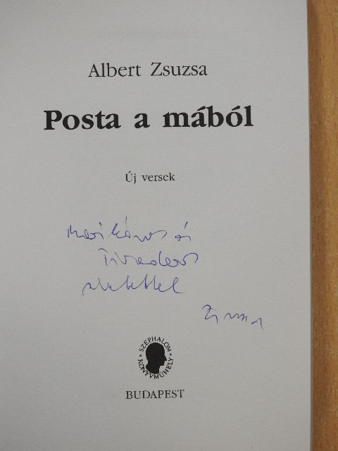 Albert Zsuzsa - Posta a mából (dedikált példány) [antikvár]