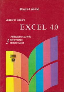 KLUCS LÁSZLÓ - Excel 4.0 3. [antikvár]