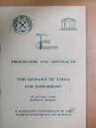 Emilio Custodio - "The Geology of Today for Tomorrow" Programme and Abstracts [antikvár]