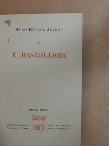 Báró Eötvös József - Elbeszélések [antikvár]