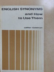Hans Löffler - English synonyms and how to use them [antikvár]