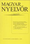 Magyar Nyelvőr 125. évfolyam 2001. január- március 1. szá, [antikvár]