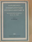 Bárczy G. - Congressus Internationalis Fenno-Ugristarum [antikvár]