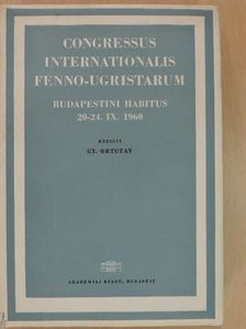 Bárczy G. - Congressus Internationalis Fenno-Ugristarum [antikvár]